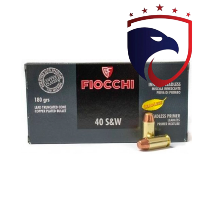 Munição Fiocchi .40S&W LL RNCP 180gr Cx.50un