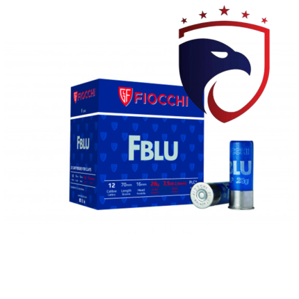 Cartucho Fiocchi .12GA [70mm] FBlu 7.5 Cx.25un