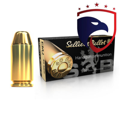 Munição Sellier & Bellot .40S&W FMJ 165gr Cx.50un