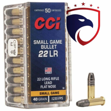 Munição CCI 22LR SGB SMALL GAME 40GR – CX 50