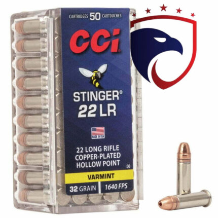 Munição CCI 22LR Stinger HP 32 Grains – Cx 50